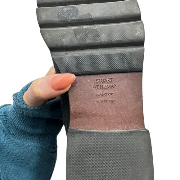 STUART WEITZMAN black urbanite nero velour boots - Picture 5 of 15